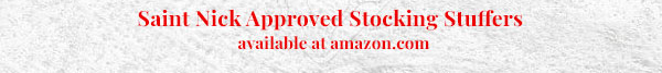 Saint Nick Approved Stocking Stuffers available at amazon.com